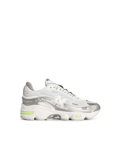 New Balance '1000' White Fabric Blend Sneakers In White