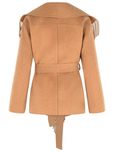 Simkhai 'rowen' Camel Wool Blend Coat In Neutral