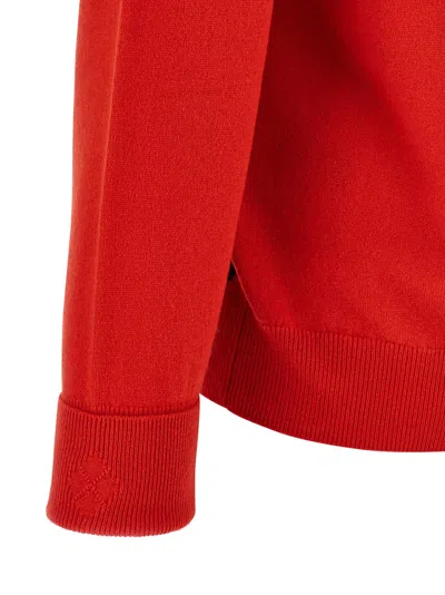 Ballantyne Argyle Pattern Sweater Sweaters And Cardigans Red In Animal Print