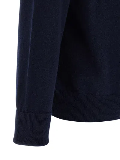 Ballantyne Argyle Pattern Sweater In Blue