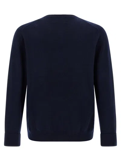 Ballantyne Argyle Pattern Sweater Sweaters And Cardigans Blue In Gray