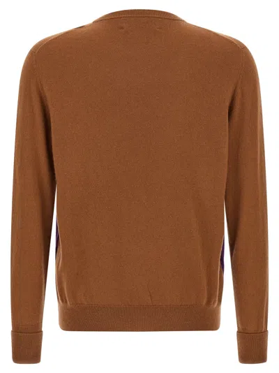 Ballantyne Argyle Sweater Sweaters And Cardigans Brown In Gold
