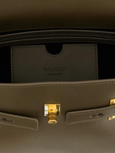 Balmain B-buzz 23 Handbag In Brown