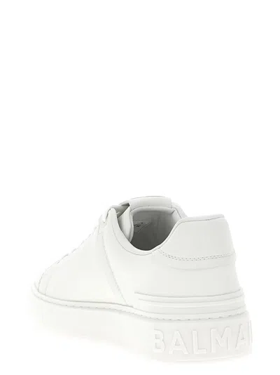Balmain B Court Calfskin Sneaker In White