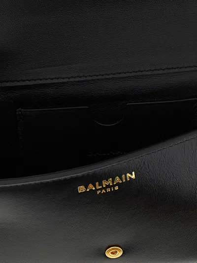 Balmain Shuffle Wallet On Chain In Black