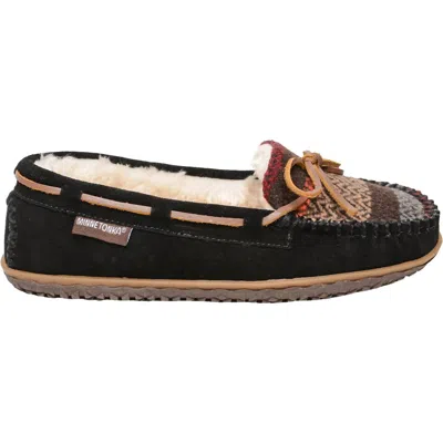 Minnetonka Tilia Faux Fur Lined Moccasin Slipper In Multi