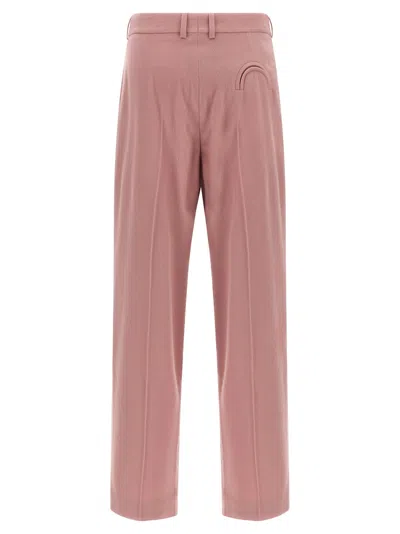 Blazé Milano Pleated Tailored Trousers In Pink