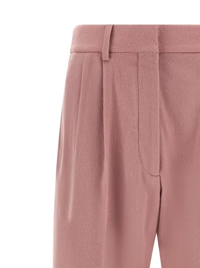 Blazé Milano Pleated Tailored Trousers In Pink
