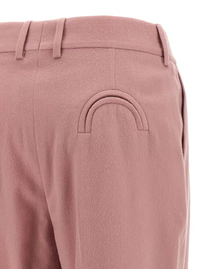Blazé Milano Pleated Tailored Trousers In Pink