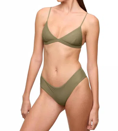 Mikoh Bondi 2 Bottom In Olive Green In Green