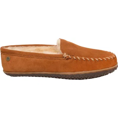 Minnetonka Terese Genuine Shearling Loafer In Brown