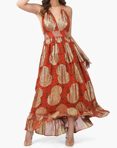America & Beyond Glitz & Glamour Dress In Red In Multi