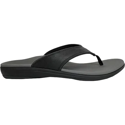 Revitalign Men's Yumi Beach Sandal In Black In Black