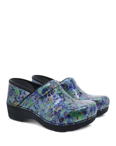 Dansko Women's Xp 2.0 Patent Clog In Watercolor Dots In Multi