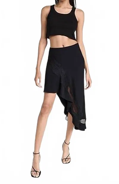 A.l.c Dixie Asymetrical Skirt In Black In Black