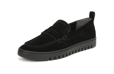 Vionic Womens Uptown Loafer - Black Suede In Black