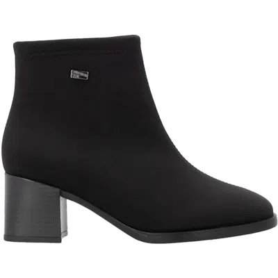 Remonte Women's Nero Stretch Zip Up Ankle Boots In Black In Black