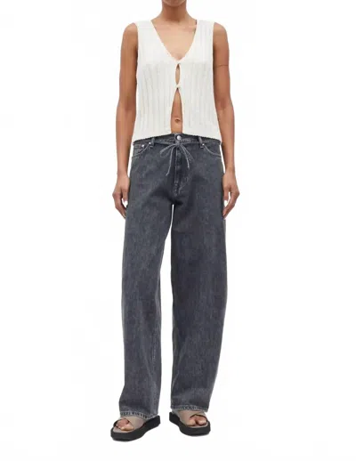 Samsoe Saharper High Waist Jeans In Grey In Gray