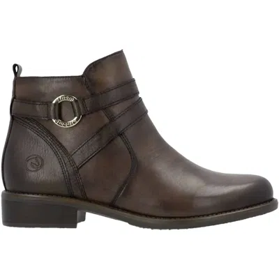 Remonte Women's Arielle Leather Booties In Nougat/nougat In Multi