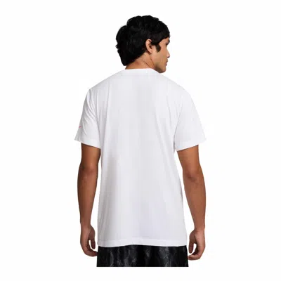 Nike Men's  Sb Cactus Printing Skateboard Round Neck Short Sleeve White T-shirt