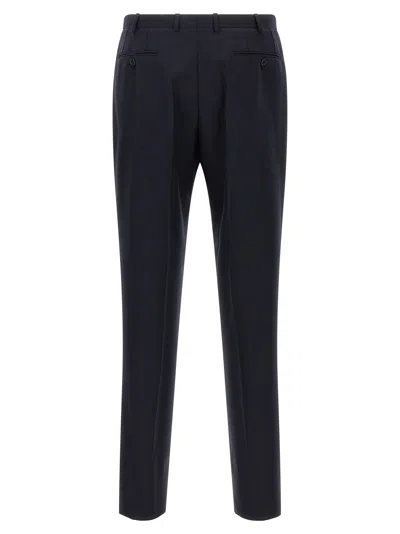 Brioni Notched-lapels Wool Single-breasted Suit In Blue