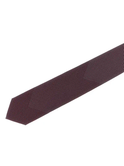 Brioni Jacquard Tie Ties And Papillon Multicolor In Brown