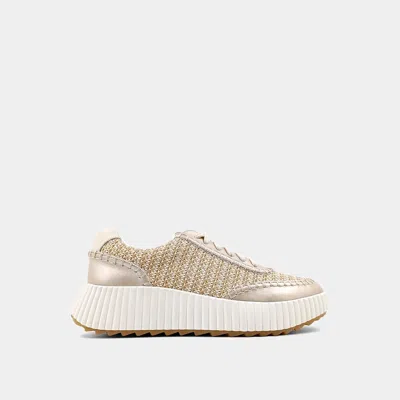Shu Shop Women Selina Woven Sneakers In Gold In Gold
