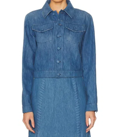 Gabriela Hearst Roland Cotton-linen Denim Jacket In Multi