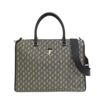 Pre-owned Jimmy Choo Gold Jacquard Leather Handbag () In Multi