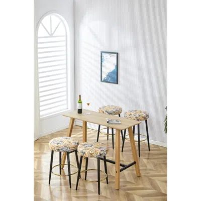 Streamdale Furniture Streamdale Elegant Minimalist Bar Stool Comfort And Style For Home Or Bistro In Neutral