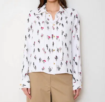 We-ar4 Academy Blouse Ii In White Multi In Multi