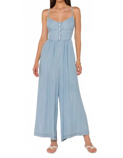 Velvet Heart Catalina Sky Jumpsuit In Denim In Blue