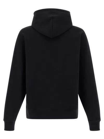 Burberry Hoodie With Front Pocket And Ribbed Cuffs In Black