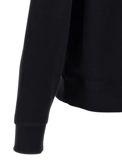 Burberry Hoodie With Front Pocket And Ribbed Cuffs In Black
