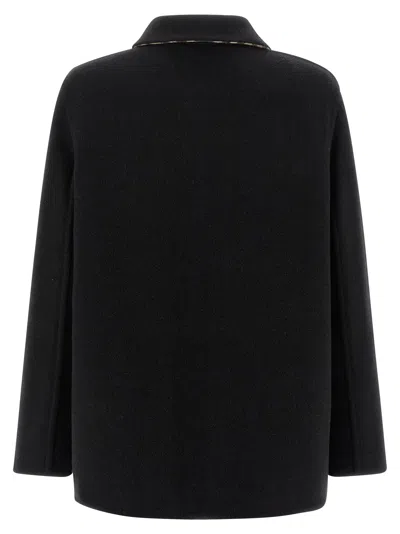 Burberry Check Lining Jacket In Black