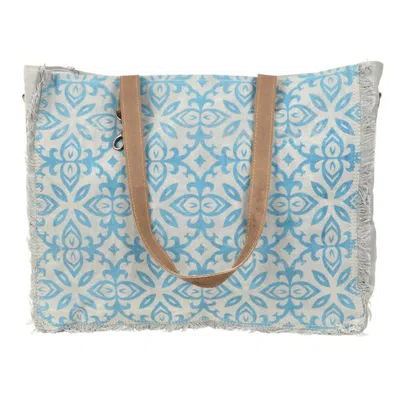 Clea Ray Women's Pattern Tote Bag In Blue In Blue