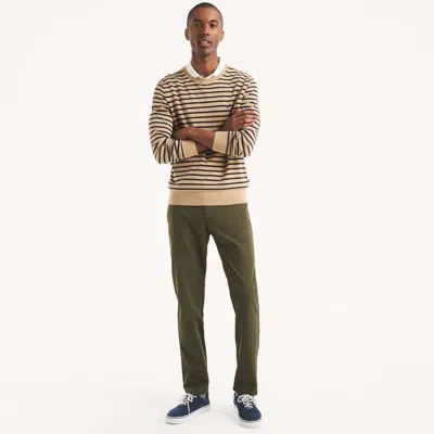 Nautica Mens Flat-front Performance Pant In Green