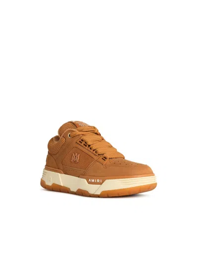 Amiri Wheat Leather Blend Sneakers In Brown