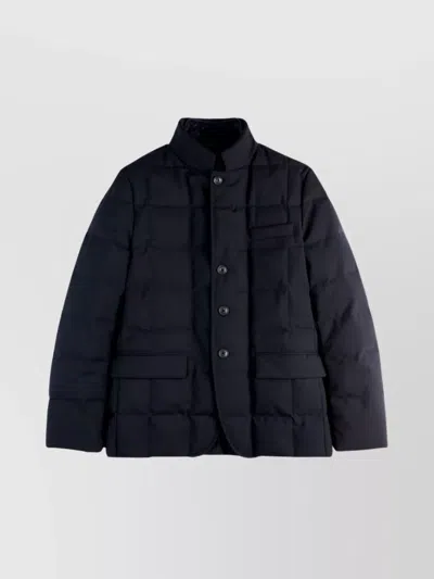 Fay Padded Down Coat Stand-up Collar In Blue