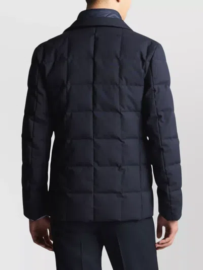 Fay Padded Down Coat Stand-up Collar In Blue