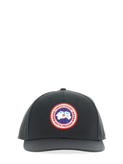 Canada Goose Cappello Da Baseball Con Patch Logo In Gray