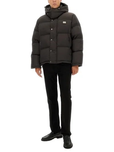Dolce & Gabbana Padded Jacket In Gray