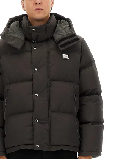 Dolce & Gabbana Padded Jacket In Gray