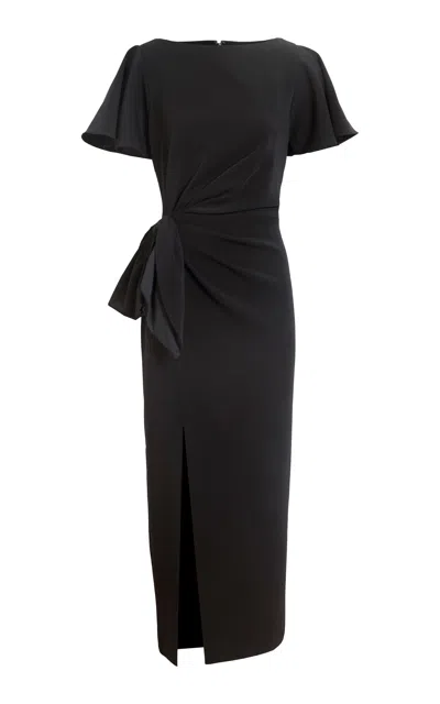 Delphine Emeline Midi Dress In Black