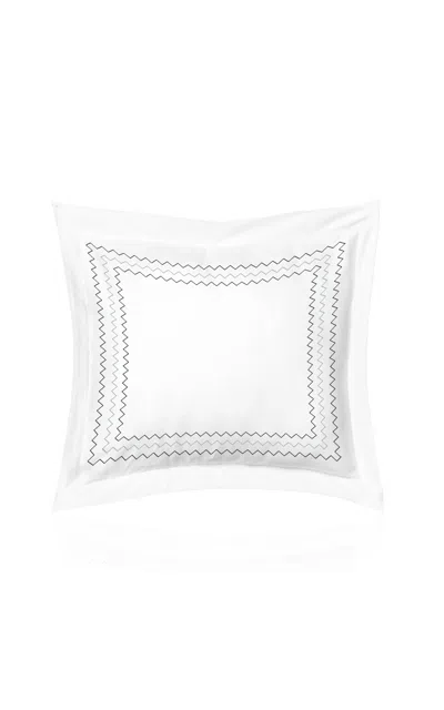 The Lino Zig Zag Cotton Percal Euro Sham In Multi