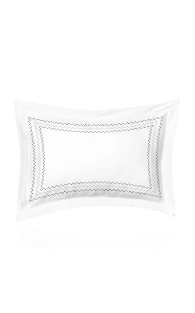 The Lino Zig Zag Cotton Percal Baby Sham In Multi