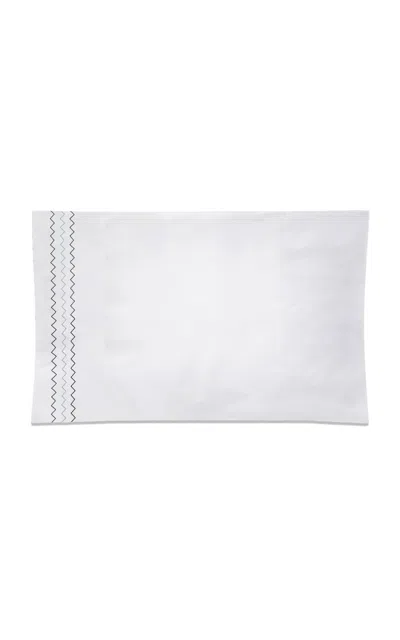 The Lino Zig Zag Cotton Percal King Pillow In Multi