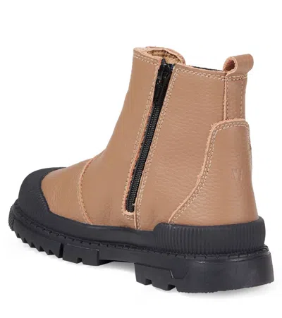 TEX皮革切尔西靴