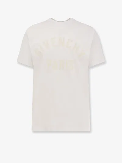 Givenchy White T-shirt With Maxi Logo On The Front In Cotton Man In White