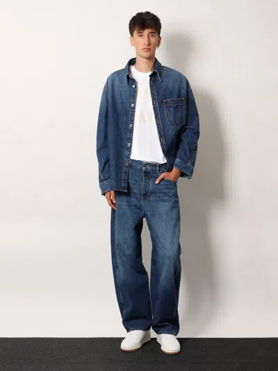 Givenchy White T-shirt With Maxi Logo On The Front In Cotton Man In White